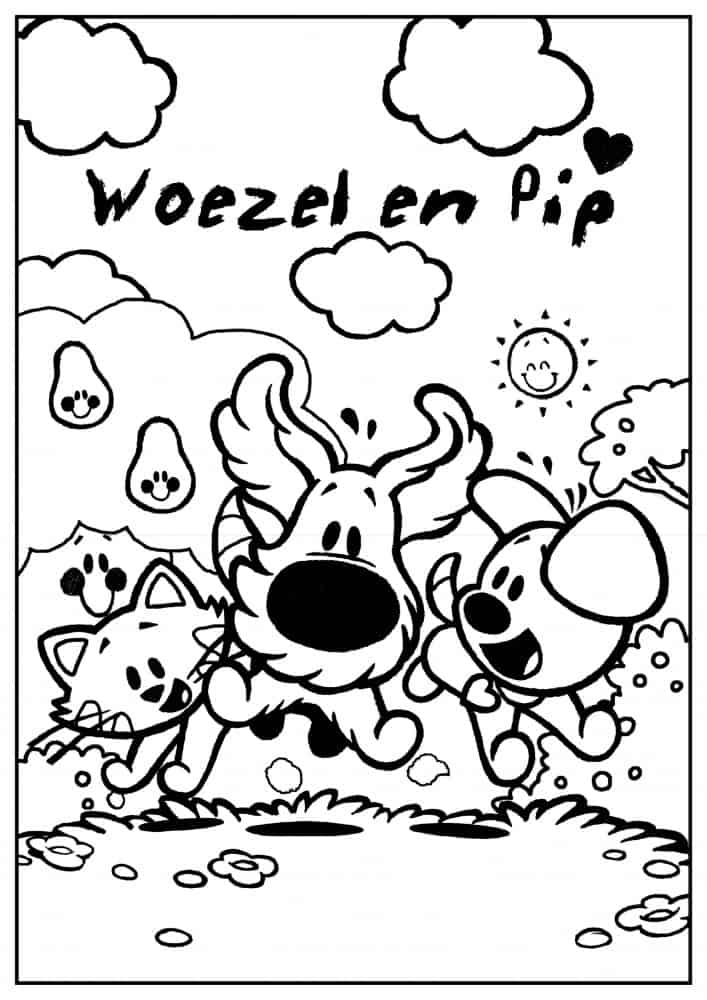 Verwonderend Woezel en Pip kleurplaat ⋆ Alles over Kinderen EY-65