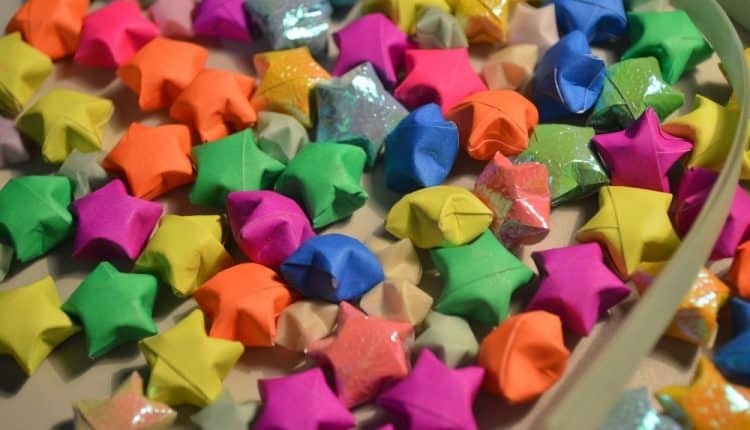 bezigheid thuis kinderen lucky stars origami